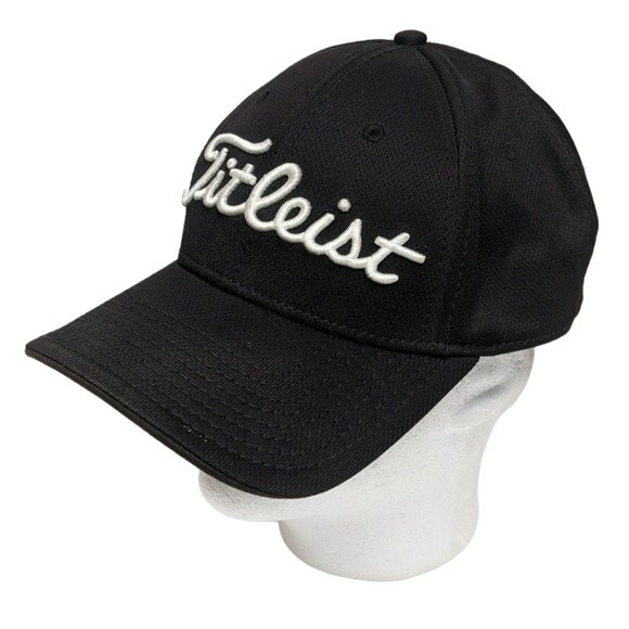 Titleist New Era Baseball Fitted Cap Golf Hat Embroidered Black Large/X-Large - Picture 1 of 11